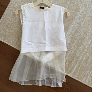 Joseph Cream Top with Subtle Sheen